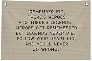 ICEWHITEY Inspirational Nursery Wall Decor, Boy Nursery Decor Canvas Banner, Motivational Hanging Banner Flag Wall Art Decor for Kids Boys Room Bedroom Playroom, 20x30 in