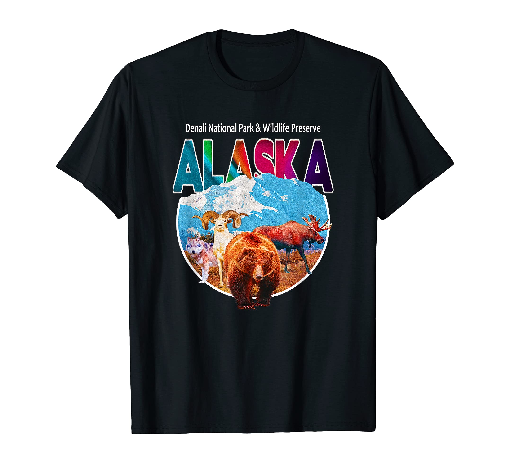 Denali National Park Preserve Wildlife Alaska Keepsake T-Shirt
