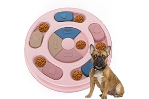 WOZTI Dog Puzzles Slow Feeder, Interactive Food Puzzle Toys for Dogs,Treat Puzzle Toys for Dogs, Dog Puzzle Treat Dispenser & Slow Feeder Toy for IQ Training & Mental Enrichment, Pink, 1 Pack. Christmas