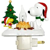 Snoopy By Camp Fire 4.5 Inch Polyresin Swivel Plug Flickering Night Light
