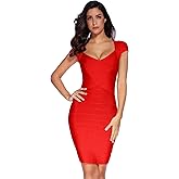 meilun Sexy Backless Lace-up Short Prom Homecoming Dress Short Sleeve Bodycon Cocktail Party Club Dress