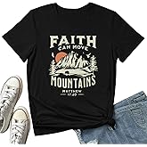 BLACKMYTH Graphic T-Shirts for Women Faith Shirts for Women