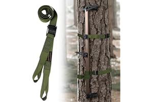VECACOSIC Hunting Climbing Stick Replacement Straps Heavy Duty Tree Stand Climbing Stick Straps Climbing Stick Accessories To Fix Most Hang-On's Platforms And Sticks, Easy To Adjust, Sturdy And Durable