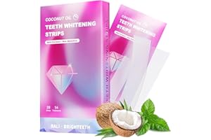 IOH Teeth Whitening Strips for Sensitive Teeth - 28 White Strips Enamel Safe for Whiter Teeth - 14 Treatments Kit - Deep Stains Removal - No Slip Dry Strip Technology - Mint