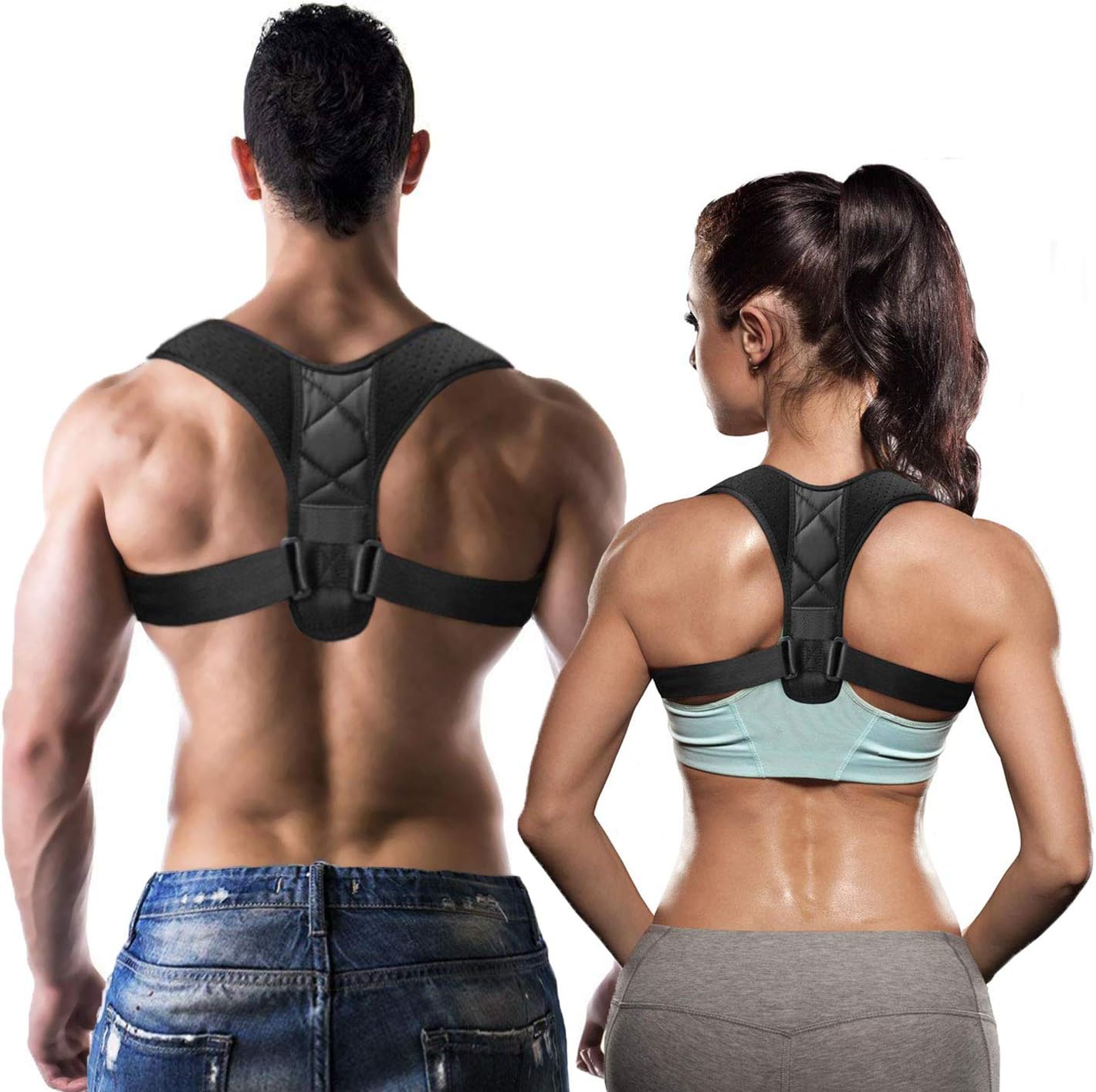 TidyTrendy Posture Corrector for Women and Men - Adjustable Upper Back Brace for Shoulder and Back Support - Correct Slouching, Hunching & Bad Posture