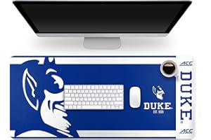 FOCO NCAA Official Established Primary Logo Wordmark Home Office Desk Pad Mouse Pad Mat 35" x 16" (Duke Blue Devils, Duke Blue Devils)