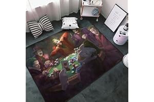 POUSUTONG Mioolkt Joker Area Rug Super Soft Floor Mat for Bedroom Living Room, Fluffy Carpet for for Room Kids Room Baby Room Dorm Nursery, Big Rug Anti-Slip Home Floor Carpet, White, One Size
