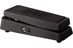 Vox V845 Classic Wah Guitar Effects Pedal w/All-black Coated Finish and 9-volt Power Supply Input