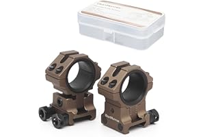 WestHunter Optics Adjustable Height Picatinny Scope Rings, 1 Inch 30 mm Precision Scope Mount | 6 Colors