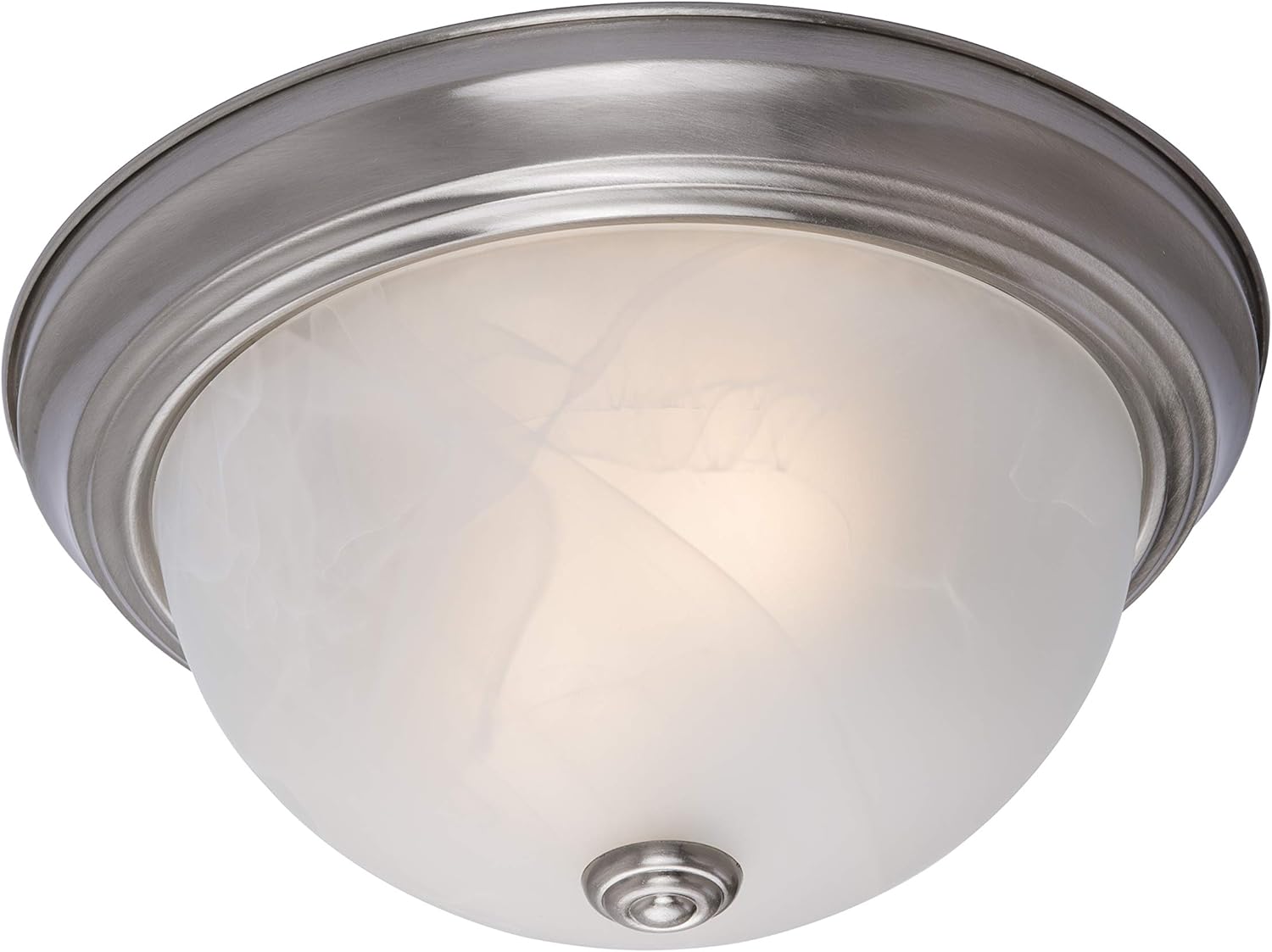 Yosemite Home Decor JK101-11SN2 Flushmount Series Eleven-Inch Incandescent Light, 11", Satin Nickle
