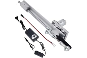 JQDML Reciprocating Cycle Linear Actuator, DC 24V Stroke 1.18"-6" Gear Adjustable Telescopic Motor DIY Motor with Speed Controller (24V150MM120RPM)