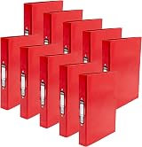 Pukka Pad Brights A4 Ringbinder Files 2-O Ring 40mm Spine 10 Pack Red