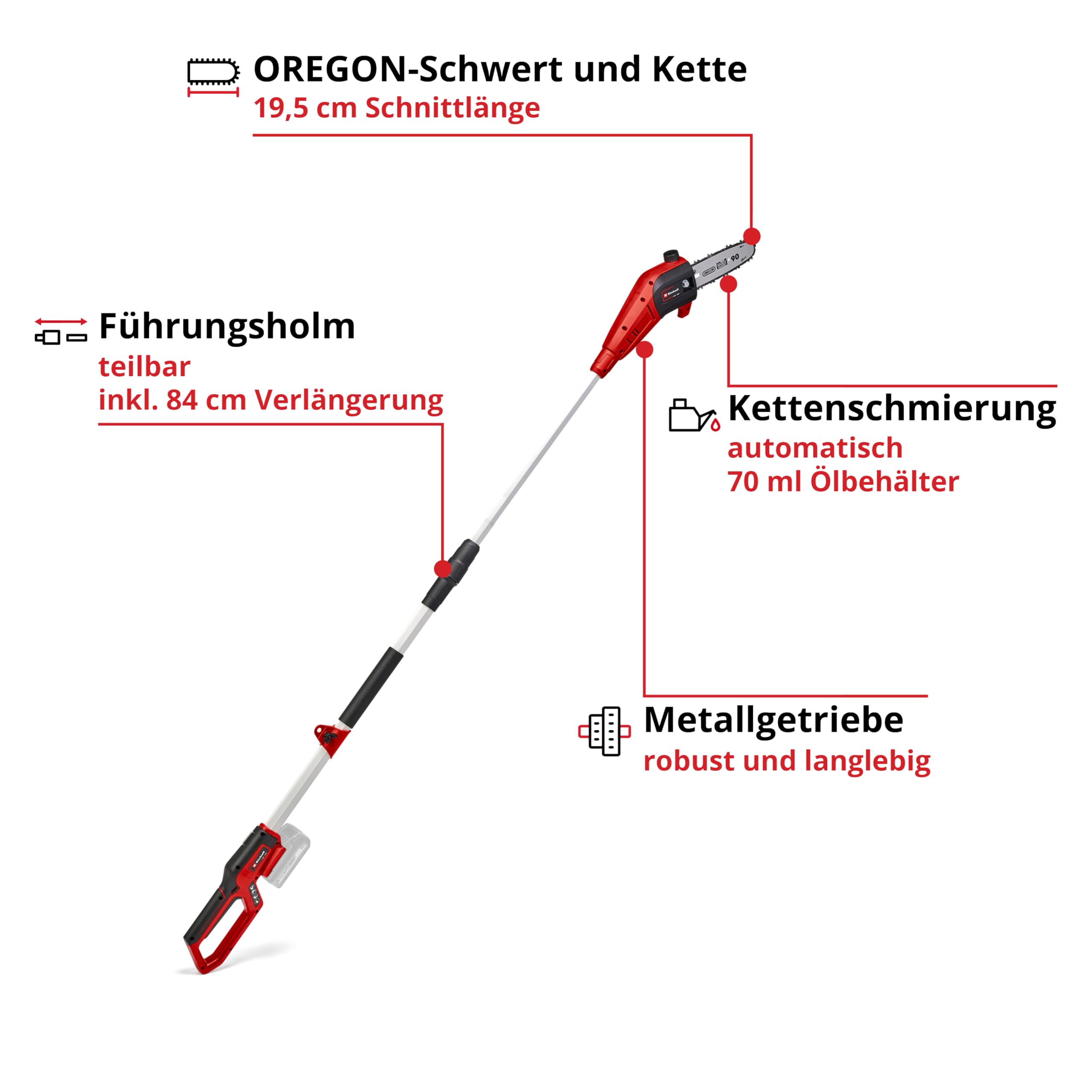Einhell Akku-Hochentaster GC-LC 18/20 Li T-Solo 3