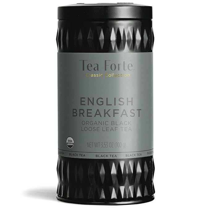 Tea Forte Organic Black Tea English Breakfast, Makes 3550