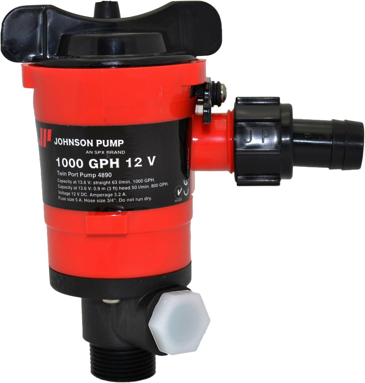Johnson Pumps 48903 1000 GPH Aerator/Livewell Pump