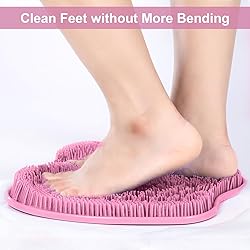BESKAR Shower Foot Scrubber Mat with Non-Slip
