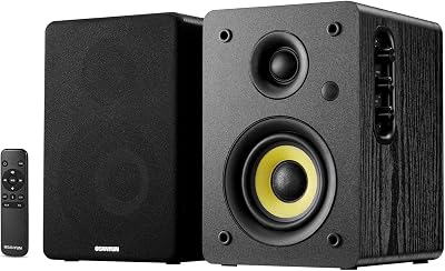 Sanyun SW206 80W Dual-Mode Bookshelf Speakers 4 inch Carbon Fiber Woofer