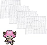 Ansodo 4pc 5mm Large Square Hama Beads Pegboard Set Clear Interlocking Fuse view 1