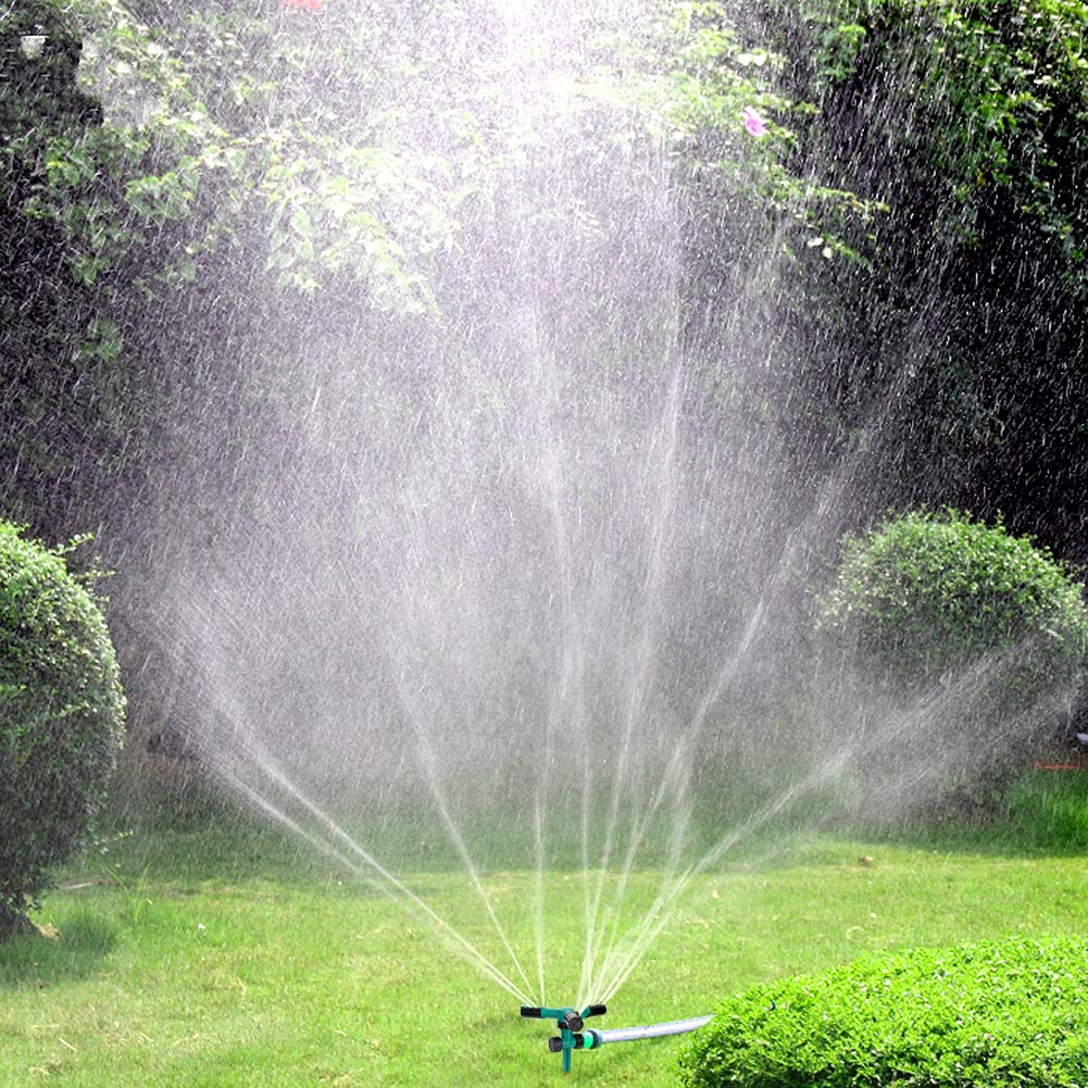 Best Automatic 360 Rotating Adjustable Garden Water Sprinkler, With 3 Arms Sprayer