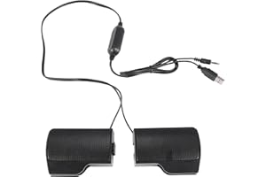 Juinrinet Clip Mini Portable USB Stereo Speaker Soundbar for Notebook Laptop Computer PC Mp3 Phone Music Player
