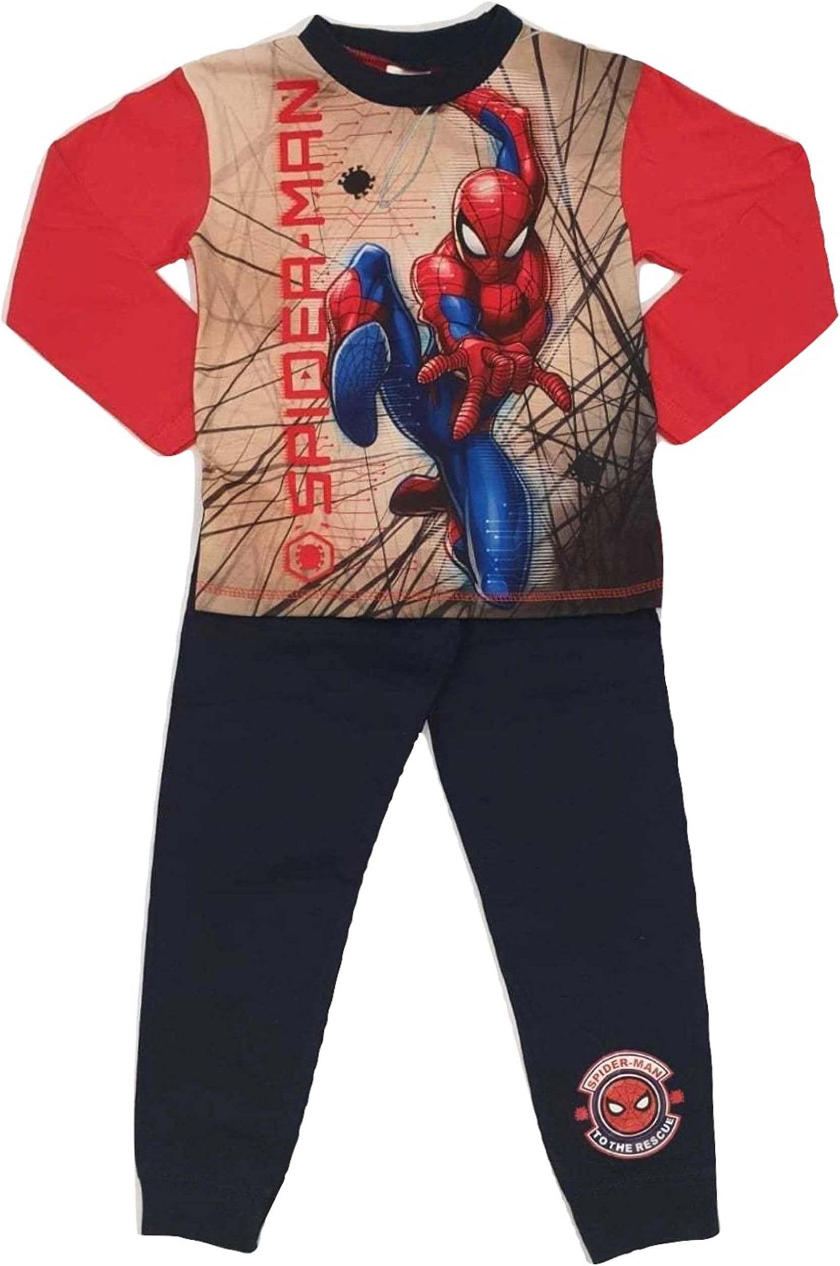 Boys Spiderman Pyjamas Marvel 4 5 6 7 8 9 10 Years