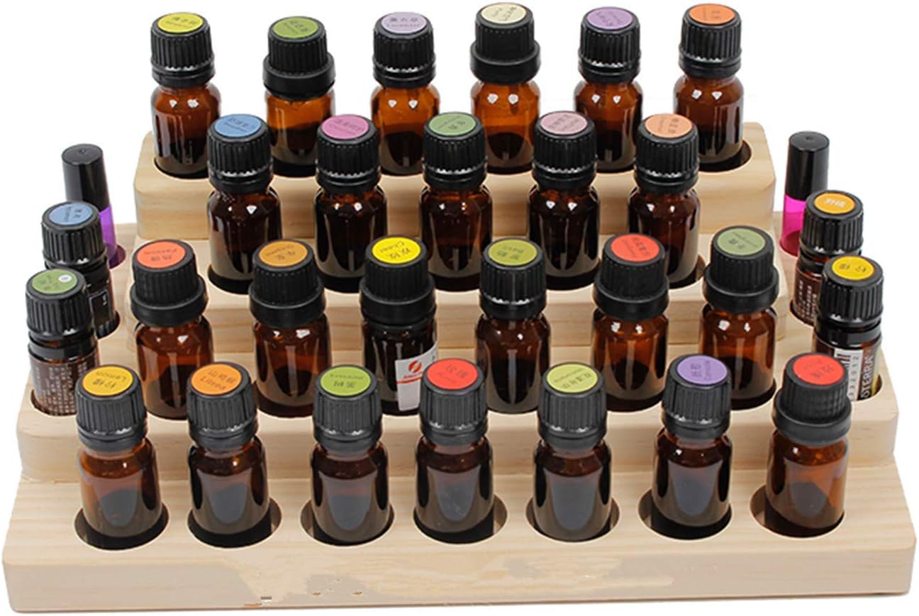 CHSEEA 30 Trous Boîte Huile Essentielle Aromathérapie Présentoir à
