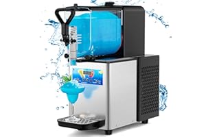 Mirfee Margarita Machine, Frozen Drink Machine with LED Light, Fast Cooling, 140 oz 110V Slush Slushy Machine with Automatic Cleaning, Margarita Slushie Machine for Home Commercial Use