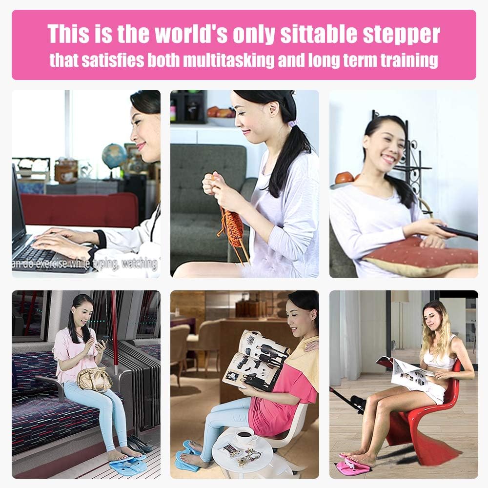 MBB Mini Stepper,Under Desk Pedal Exerciser,Folding Colorful Foot Peddle,Physical Therapy Leg Exercisers Peddle,Relieves Varicose Veins Green Color: Health & Personal Care