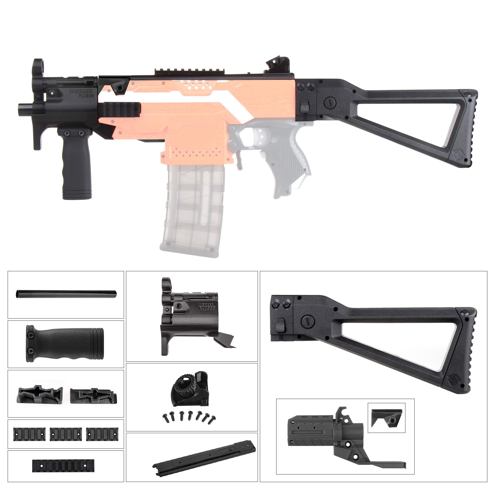 nerf stryfe with modulus attachments