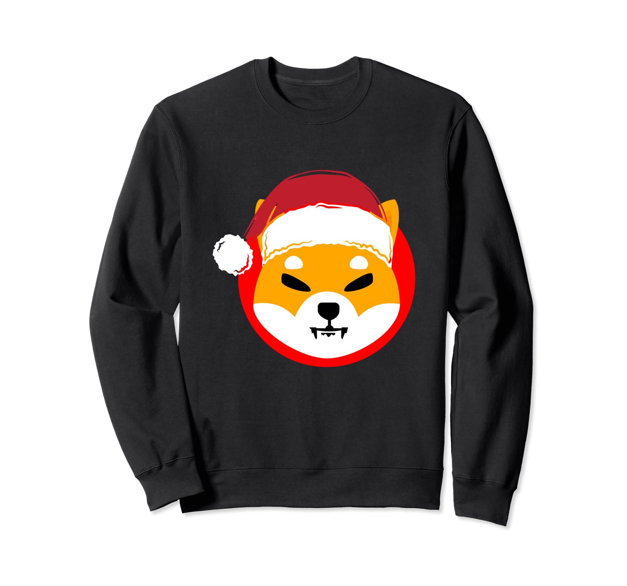 Christmas Shiba Inu Coin Santa Hat Xmas Cryptocurrency Lover Sweatshirt