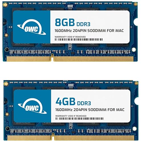 OWC 12GB (8GB+4GB) PC12800 DDR3L 1600MHz SO-DIMMs Memory Ram