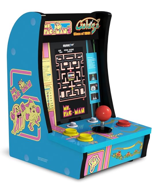Amazon.com: ARCADE1UP MS PAC-Man PARTYCADE 8 Games in 1 : Toys & Games