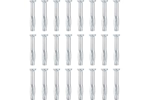 DTGN 1/4" x 2"(D x L) Split Drive Concrete Anchors - 25Pack - Good for Concrete Drywall - Carbon Steel Hammer Drive Nail - Si