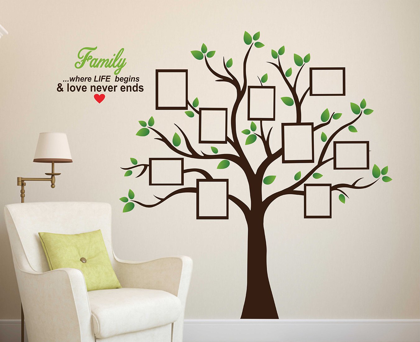 Buy Wallstick 'Family Tree' Wall Sticker (Vinyl, 49 cm x 4 cm x 4 cm