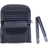 Molded Speed Strips Pouch with Pack of 4 Speed Strips,Molded Quickstrips Holder Pouch Hook and Loop Structure for Quick Flip Opening,Speed Strips Fits .17 HMR, .22 Magnum,10 Rounds