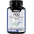 X Gold Health PQQ Supplement 40mg - 180 Veggie Capsules | Pyrroloquinoline Quinone Supplement | 99,7%+ Highly Purified and Bioavailable | Mitochondrial Energy Optimizer | Made in USA, Non-GMO