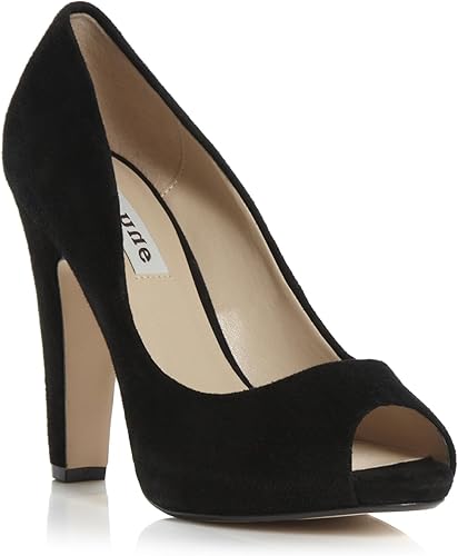 dune black court shoes