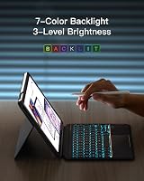 Inateck Keyboard Case for iPad 10th/11th Gen 11 Inch with Touchpad Gray view 7