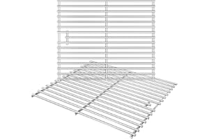 iPEGTOP (2-Pack 17 Inches Cooking Grid Grates, Stainless Steel Grill Grates Replacement Parts for Home Depot Nexgrill 720-0830H, 720-0830D, 720-0783E, 720-0783C, 720-0888 720-0888N Kenmore Uniflame
