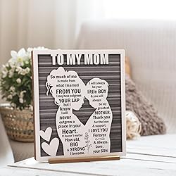 Love Mom Plaque for Mother’s Day, Mama Gift from
