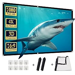 Projector Screen, DUYIKJ 84 inch Foldable Portable