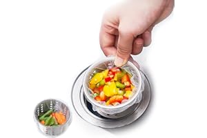 Folmywy 300Pcs Sink Strainer Disposable Mesh Bag Kitchen Filter Net Collecting Leftovers Food Household Waste Clean Fits Resi