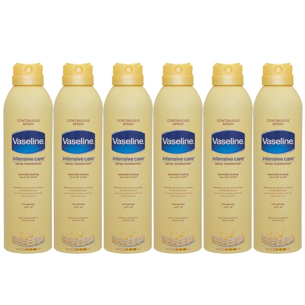 Vaseline (6 Pack) 6.4oz Bottle Body Spray Lotion