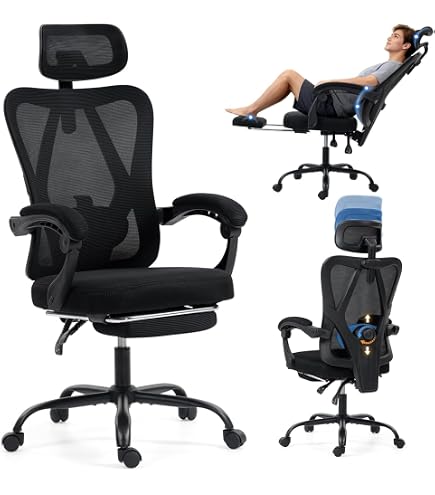 Cadeira Office Zinnia Montreal SL Cinza em Mash com Braços 4D e