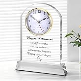 xieketn Retirement Plaque Clock, Funny Retirement Gifts for Men Women, Acrylic Retirements Clock Congratulations Retired, Goodbye Farewell Gifts for Coworkers Friends Teacher Leader Doctor