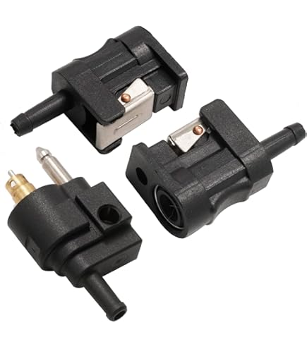 Lot De 2 Raccords De Tuyau Carburant 6mm Pour Moteur Hors-bord Yamaha - Dwcx - Neuf