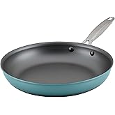 Anolon Achieve Hard Anodized Nonstick Frying Pan/Skillet, 12 Inch, Teal