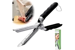 ROISDIYI Rib Membrane Removal Tool, Rib Prep Tool Membrane Remover, Stainless Steel BBQ Rib Skinner, Ergonomic Design for Effortless BBQ Rib Preparation ﻿ (1PC)