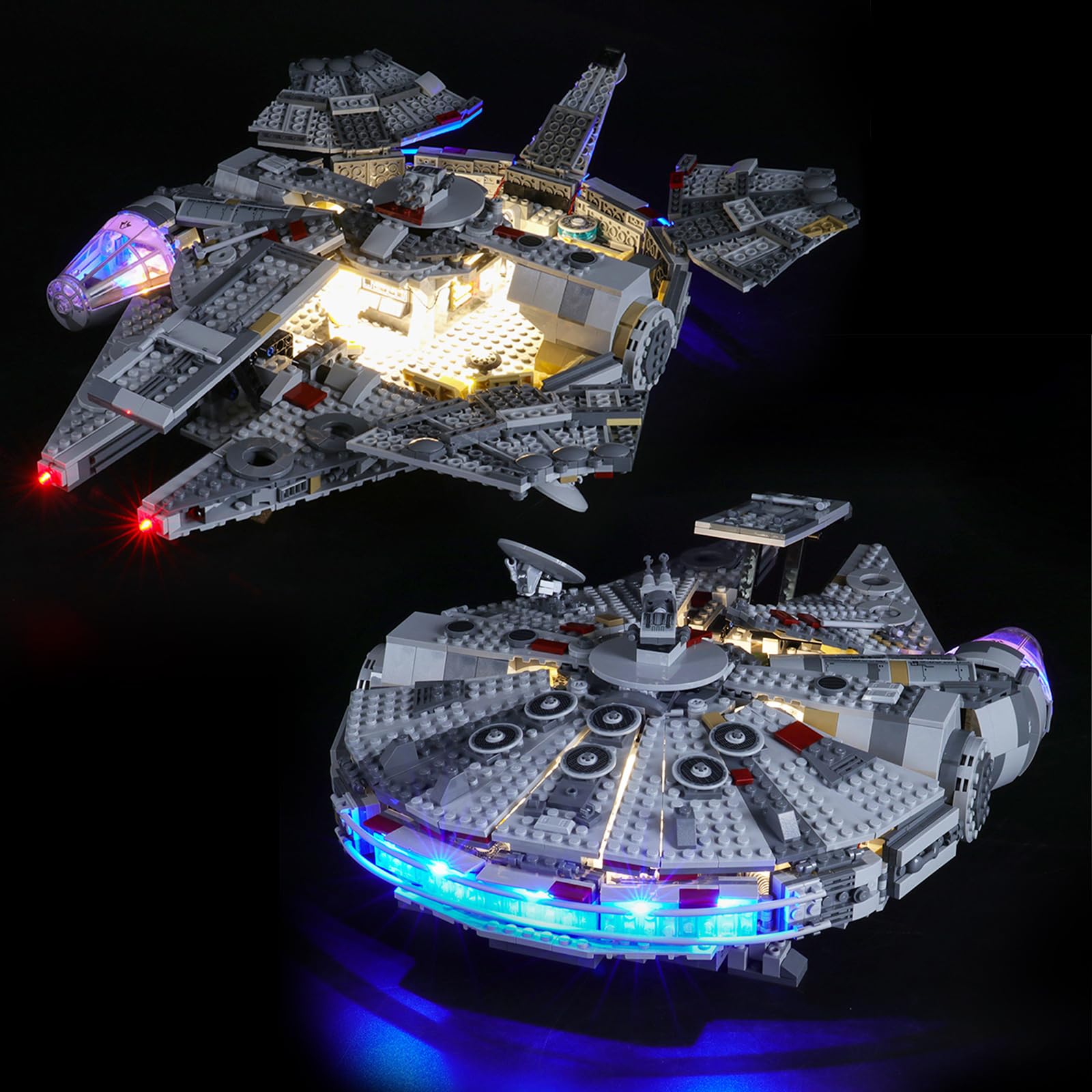 BRIKSMAX Led Lighting Kit for Lego Star Wars Millennium Falcon,Compatible with Lego 75257 Building Blocks Model- Not Include The Lego Set