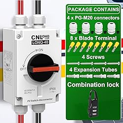 CNLonQcom Solar Isolator Disconnect Switch 32A
